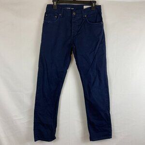 Rag & Bone Men's Pants Jay 23X Blue 30 Button Fly Tailored Workwear Skinny Jean